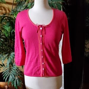 Louben II Vibrant Pink Cardigan